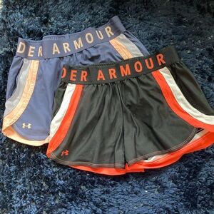 Under Armour Women's Athletic Shorts - Black and Blue